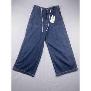 NWT Womens OAT New York Cloud Luxe Denim Wide Leg Jeans Size 8